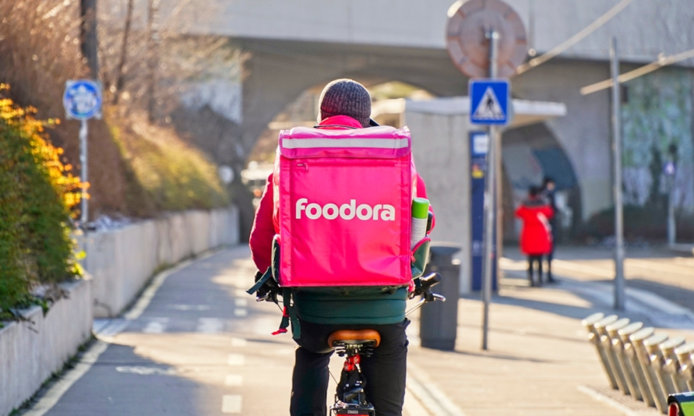 Foodora delivery bicycle